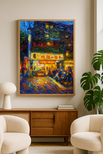 Taipei by Night - Wood Frame
